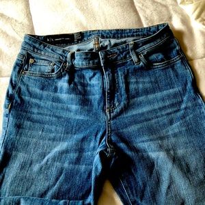 Demin A/X Armani exchange crop jeans in a size 4